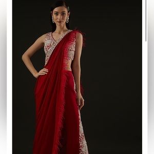 Sexy trendy partwear Indian pant saree.